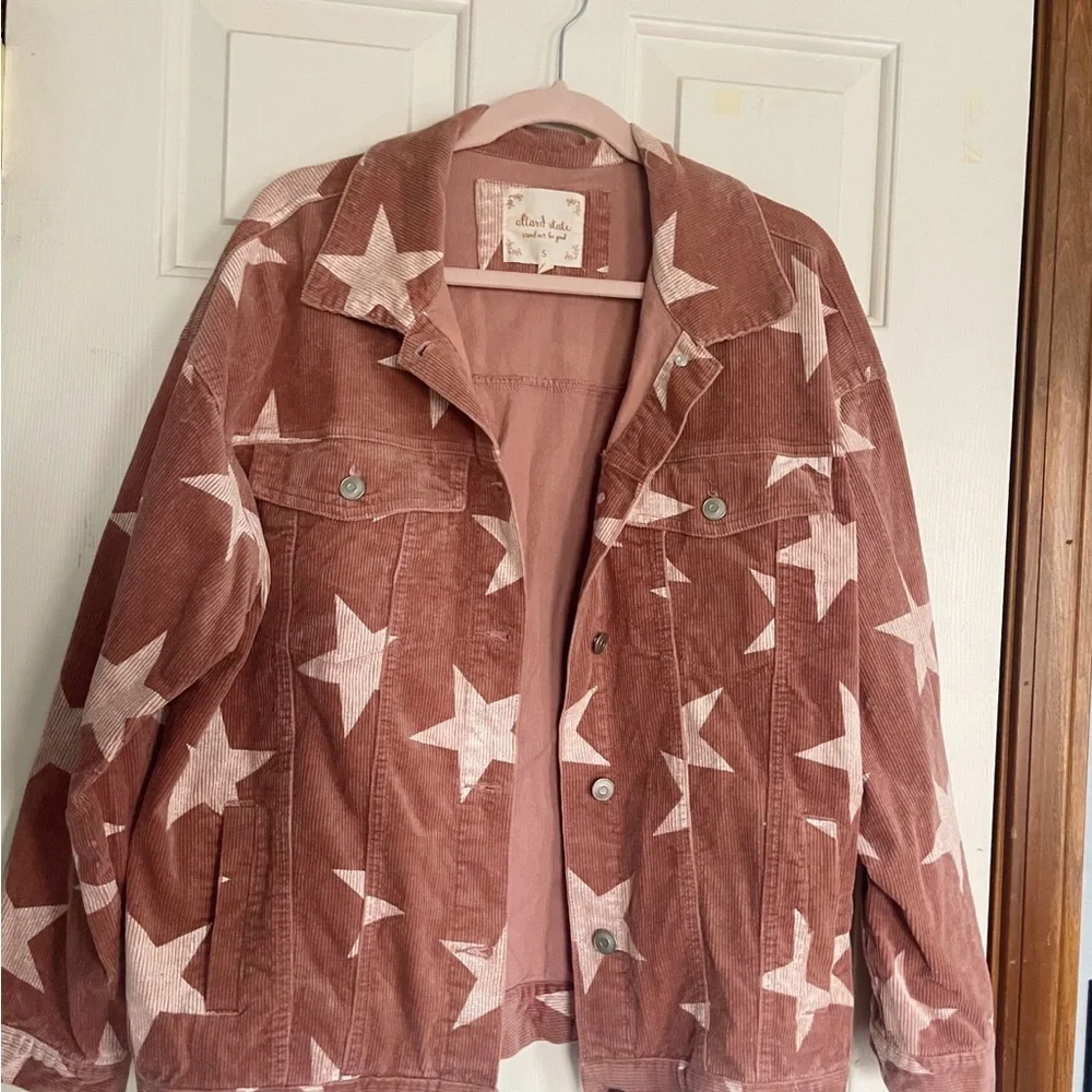 Star Patterned Corduroy Jacket - Picture 1 of 6